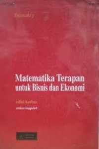 Image of matematika terapan untuk bisnis dan ekonomi