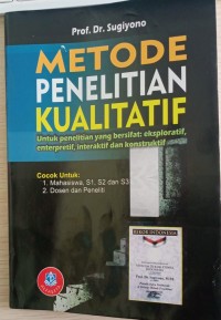 Image of Metode Penelitian Kualitatif